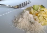 Risotto (Grundrezept mit Möhren) mit Zucchini